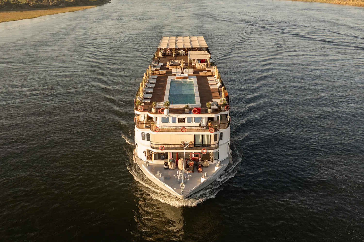 Exterior view of the Le Fayan Suites Nile Cruise Nile cruise ship